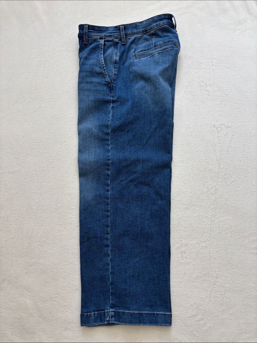 Ella Moss Womens Cropped Jeans in Indigo Blue
